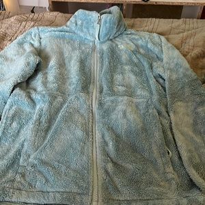 North face light fluffy jacket girls size large